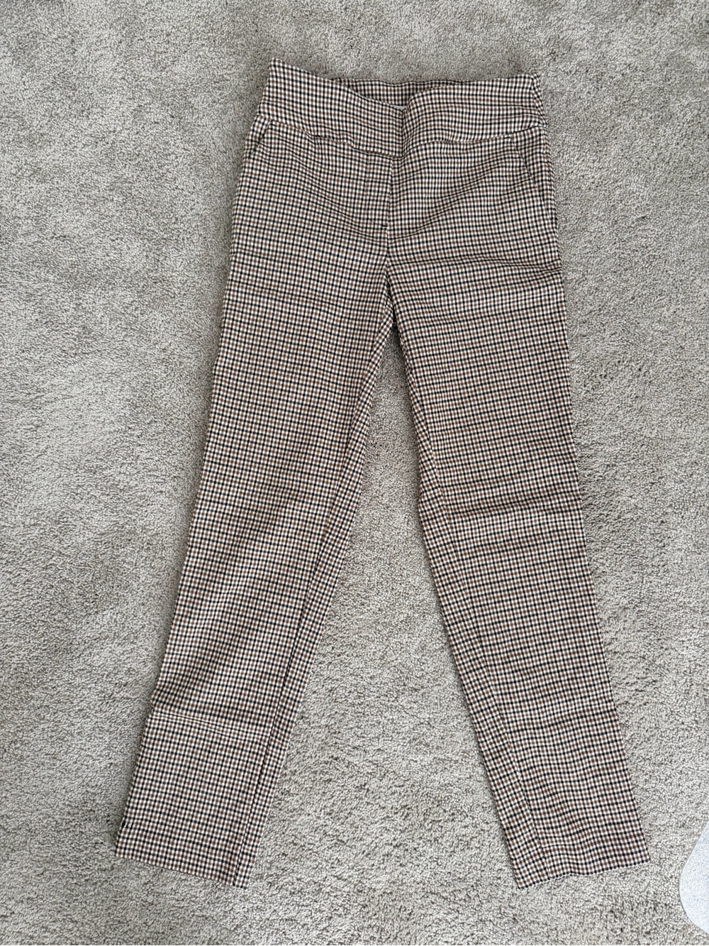 Men's Brown Houndstooth Dress Pants